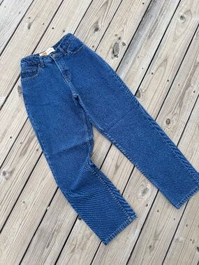 Vintage Route 66 Relaxed Fit High Waisted Blue Jeans Size 8A 100% Cotton